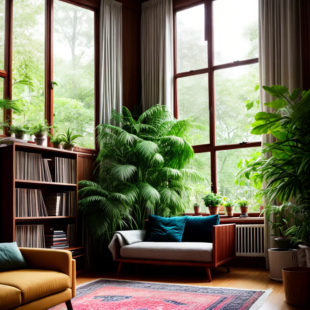 Vitrolas e plantas: uma combinação perfeita para sua casa